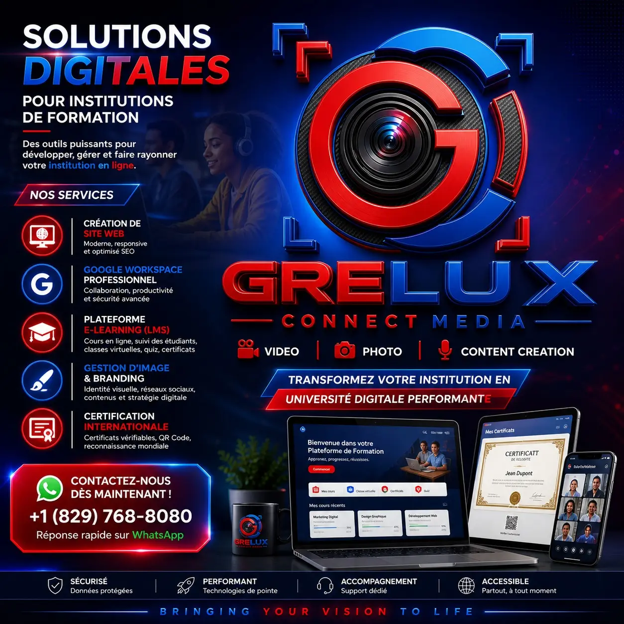 Solutions Digitales Éducatives - GRELUX CONNECT MEDIA